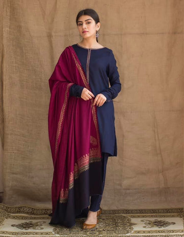 3pc Embroidered UnStiched Dress With Printed dupatta D-33